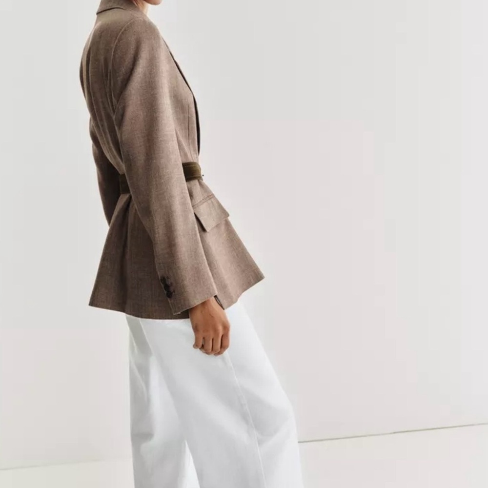 Zara Brown Blazer Jacket - Picture 3 of 15